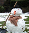 Henry builds a snowman, 3rd Jan